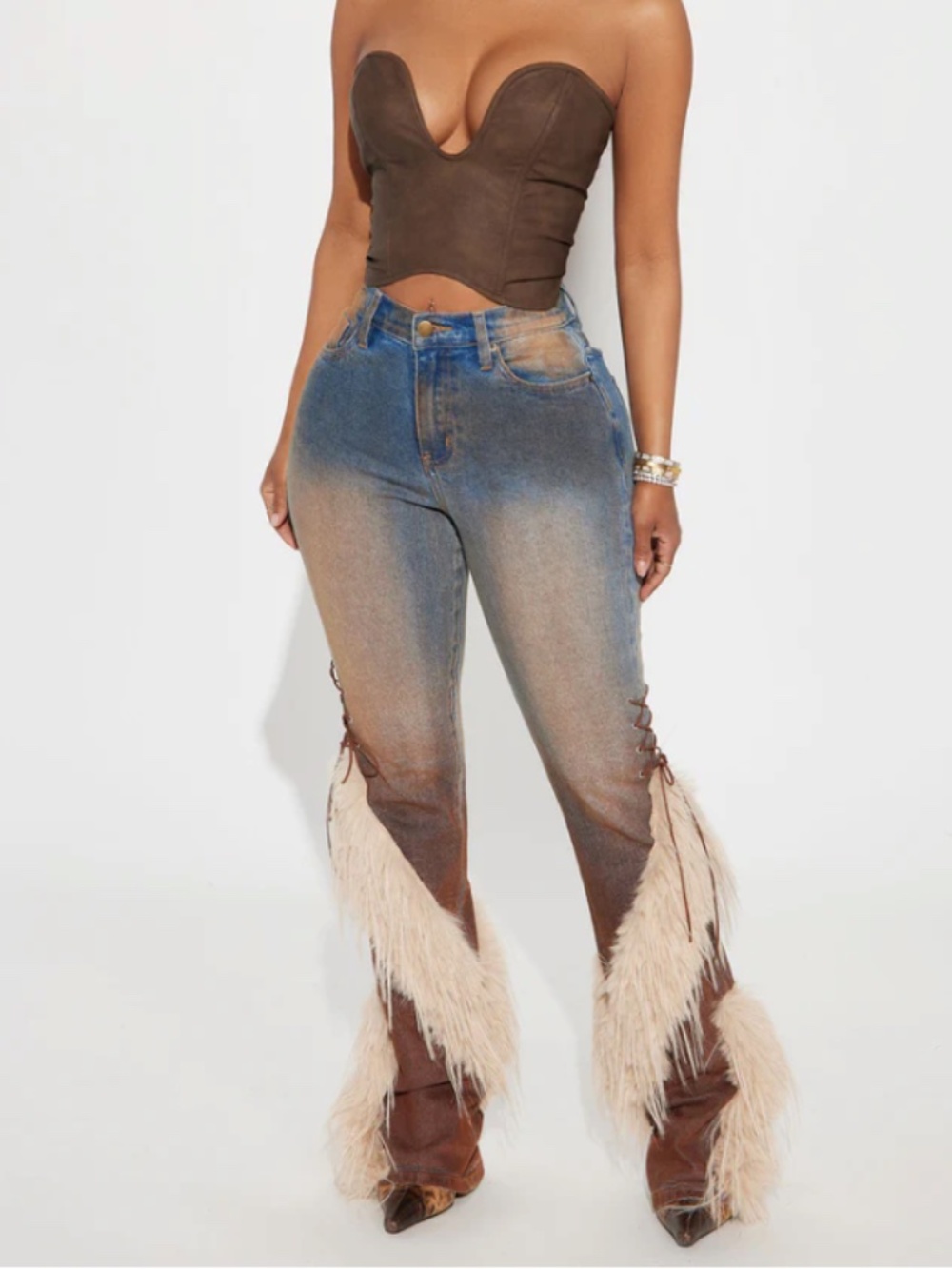 Fashion Nova Rodeo Boot Cut Jeans - Size 3 NWT